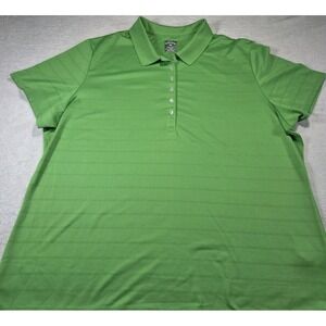 Callaway Opti-Dri Golf Polo Shirt Womens 3X XXXL Green Performance Athletic Plus